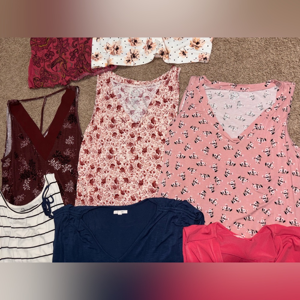 Maurices Women's Tank Tops - Red, White, Pink, Blue Collection - Picture 2 of 4